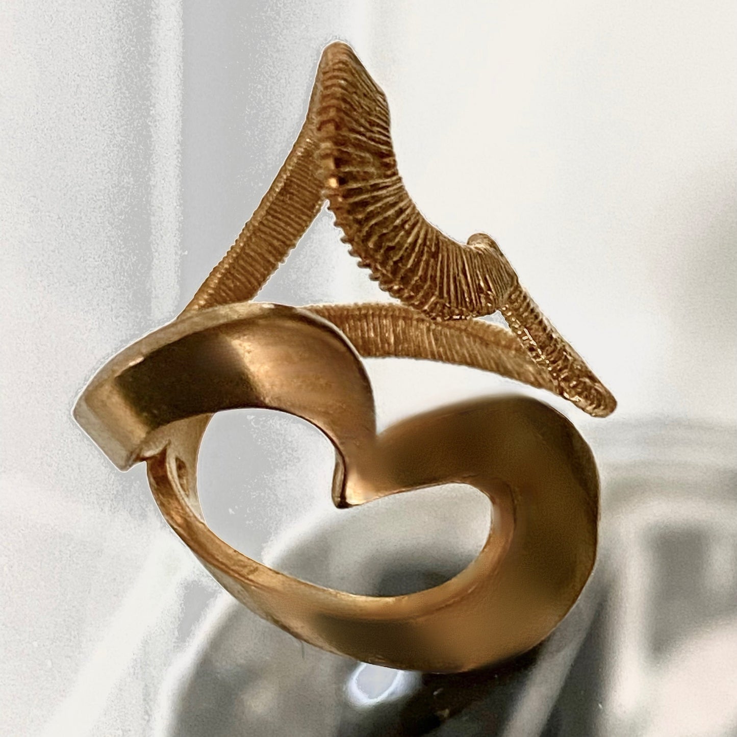 Anello Note argento dorato