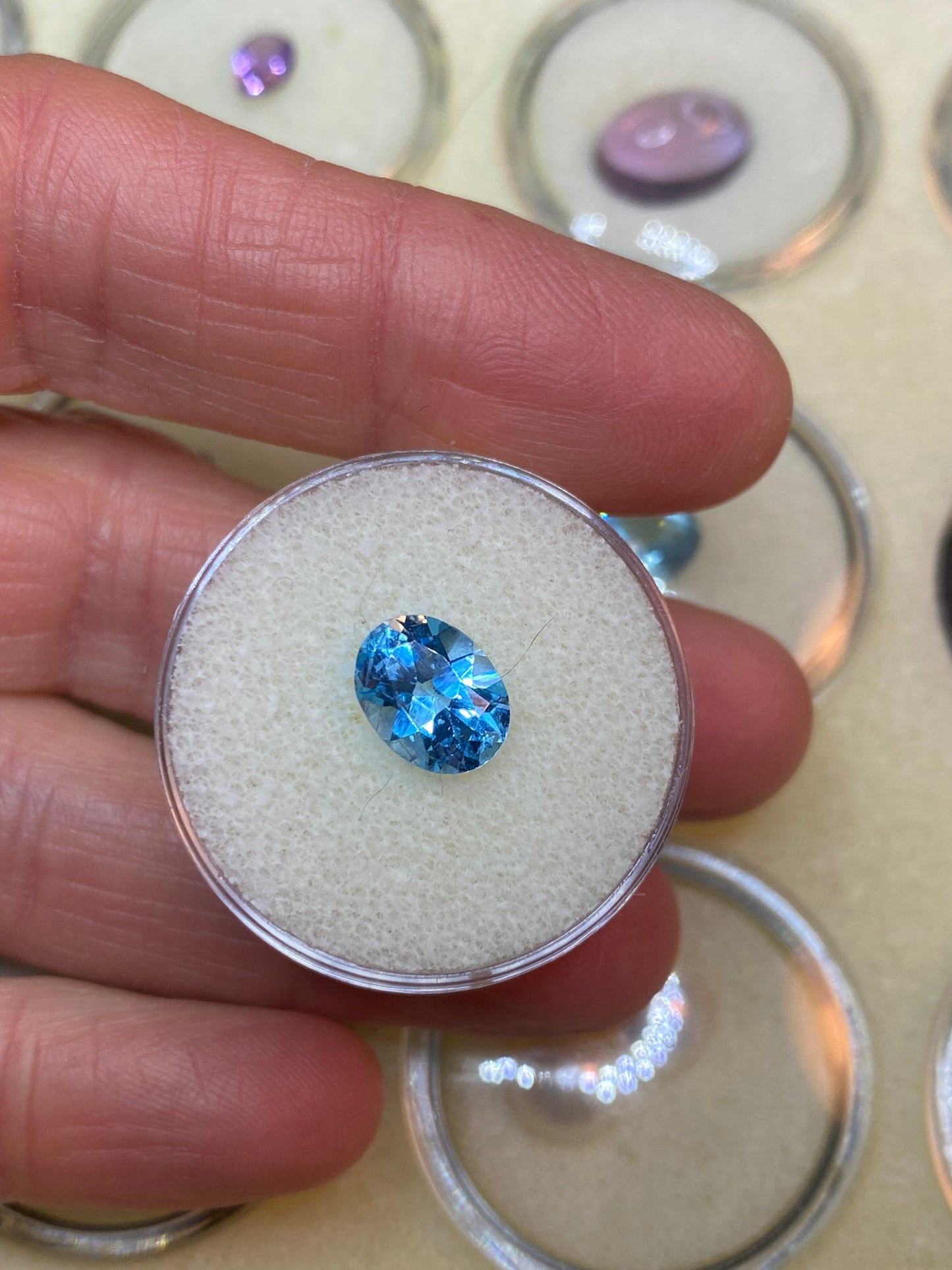 Topazio azzurro naturale - 3 ct