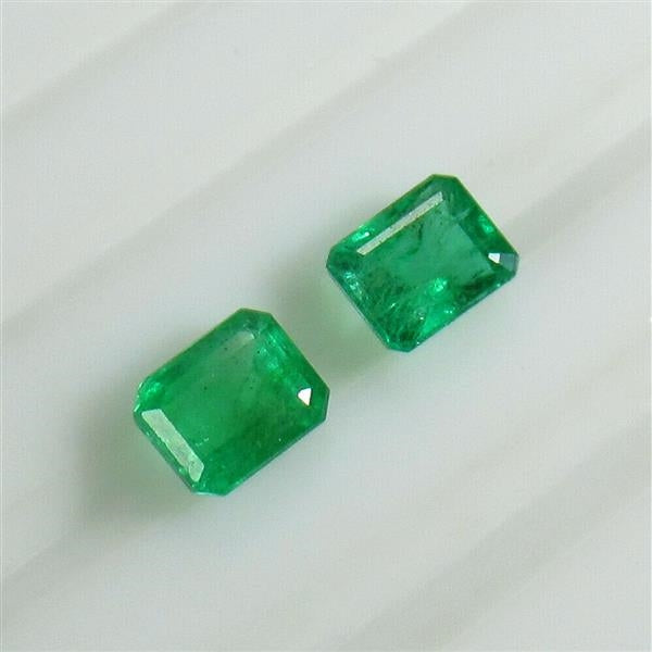 Smeraldo naturale - certificato IGI - 1,83 ct coppia