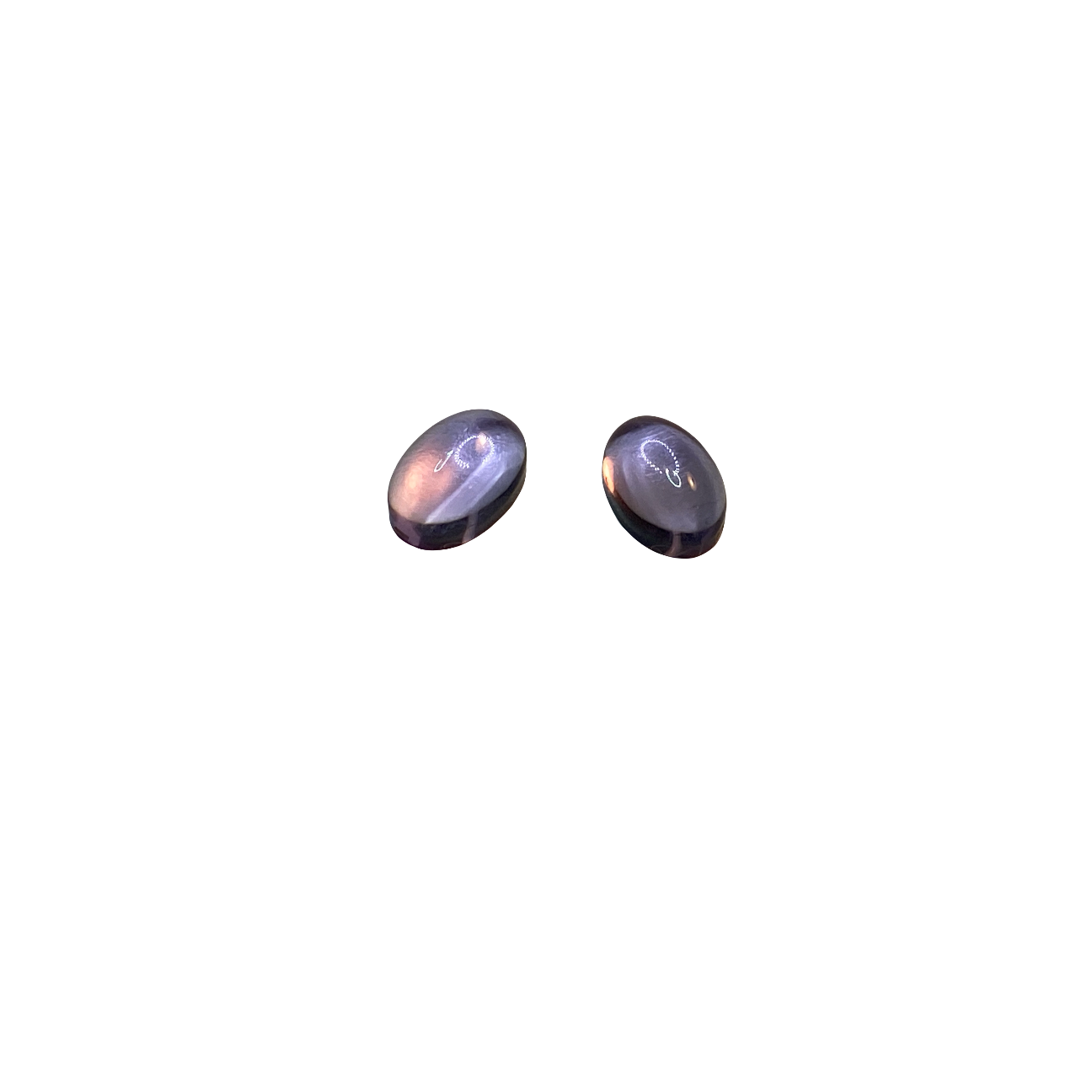 14K Natural Amethyst Pair