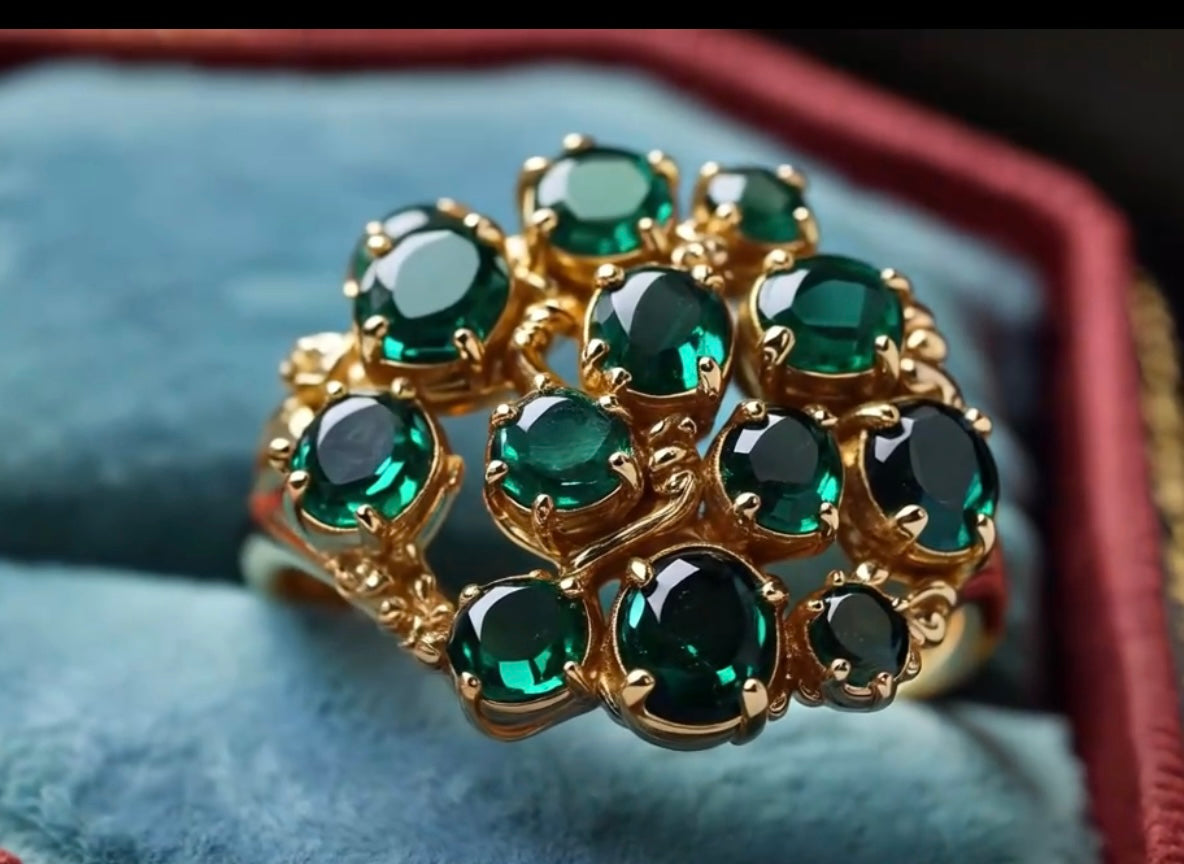 Anello Specchi d’acqua verde