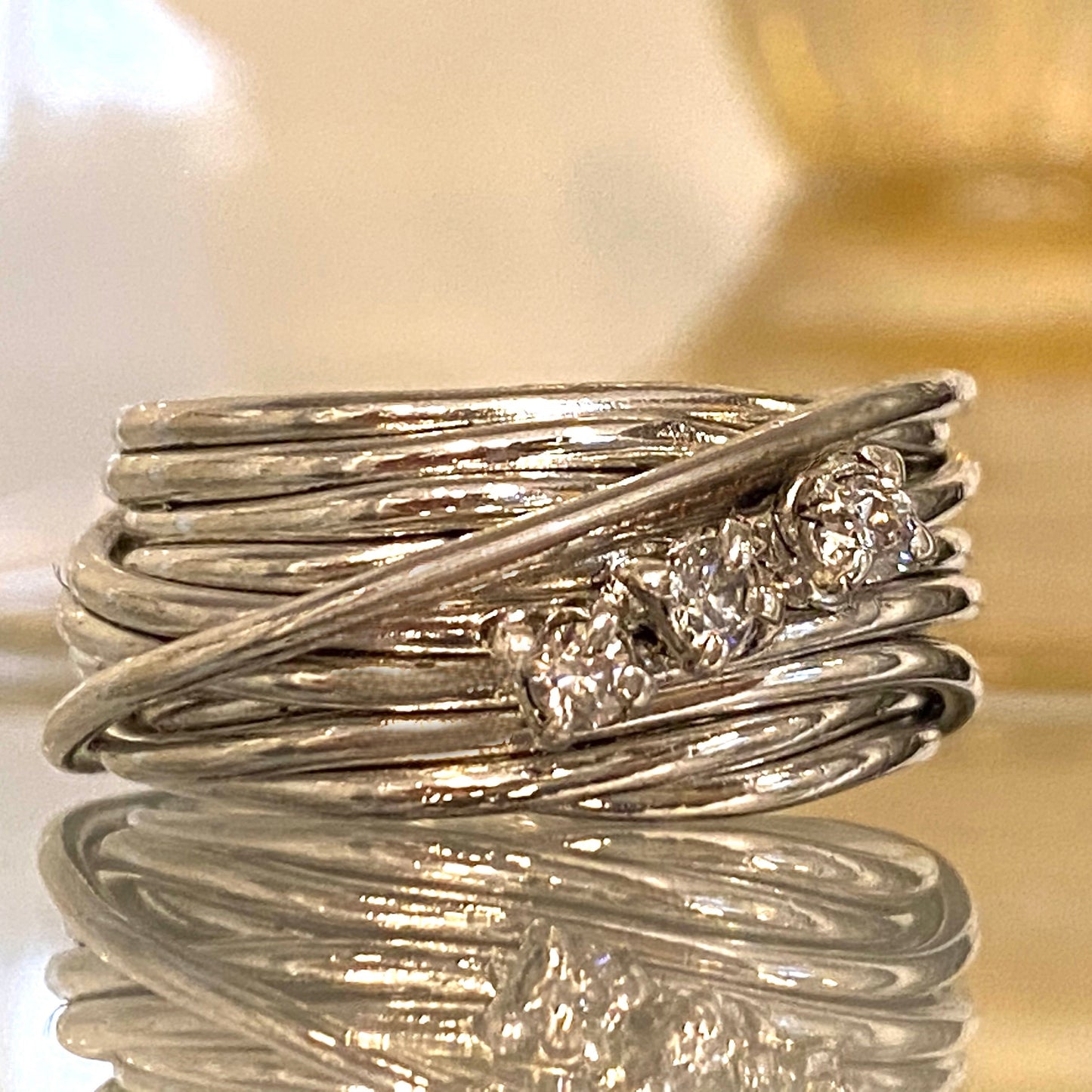 Anello Intrecci d’argento Monique