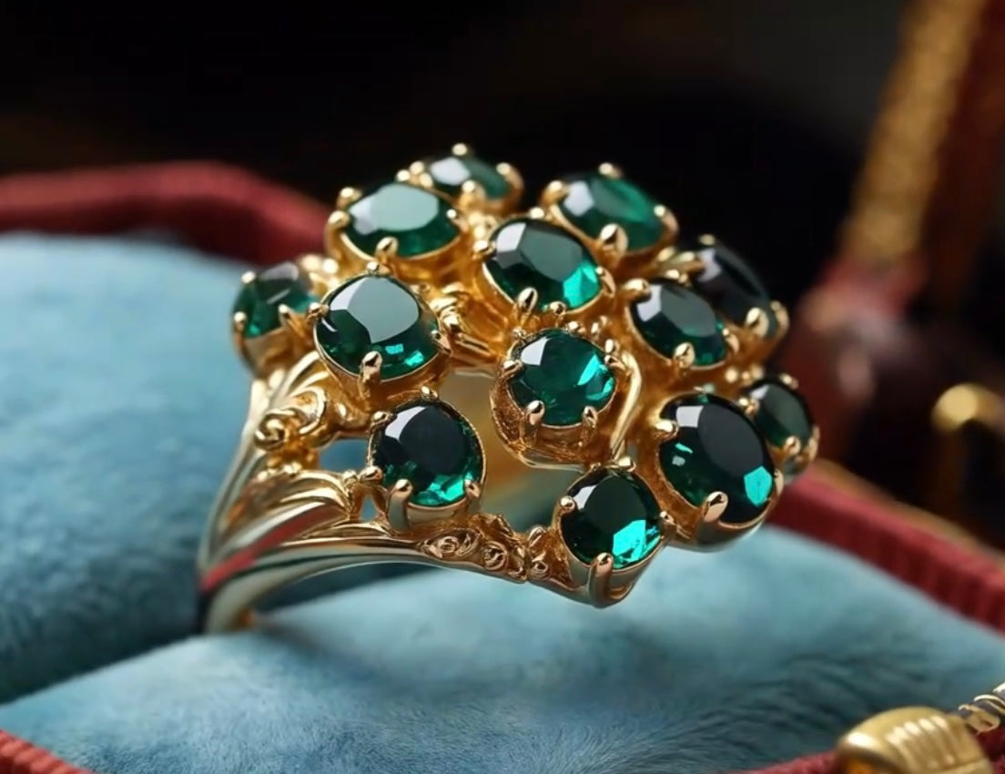 Anello Specchi d’acqua verde