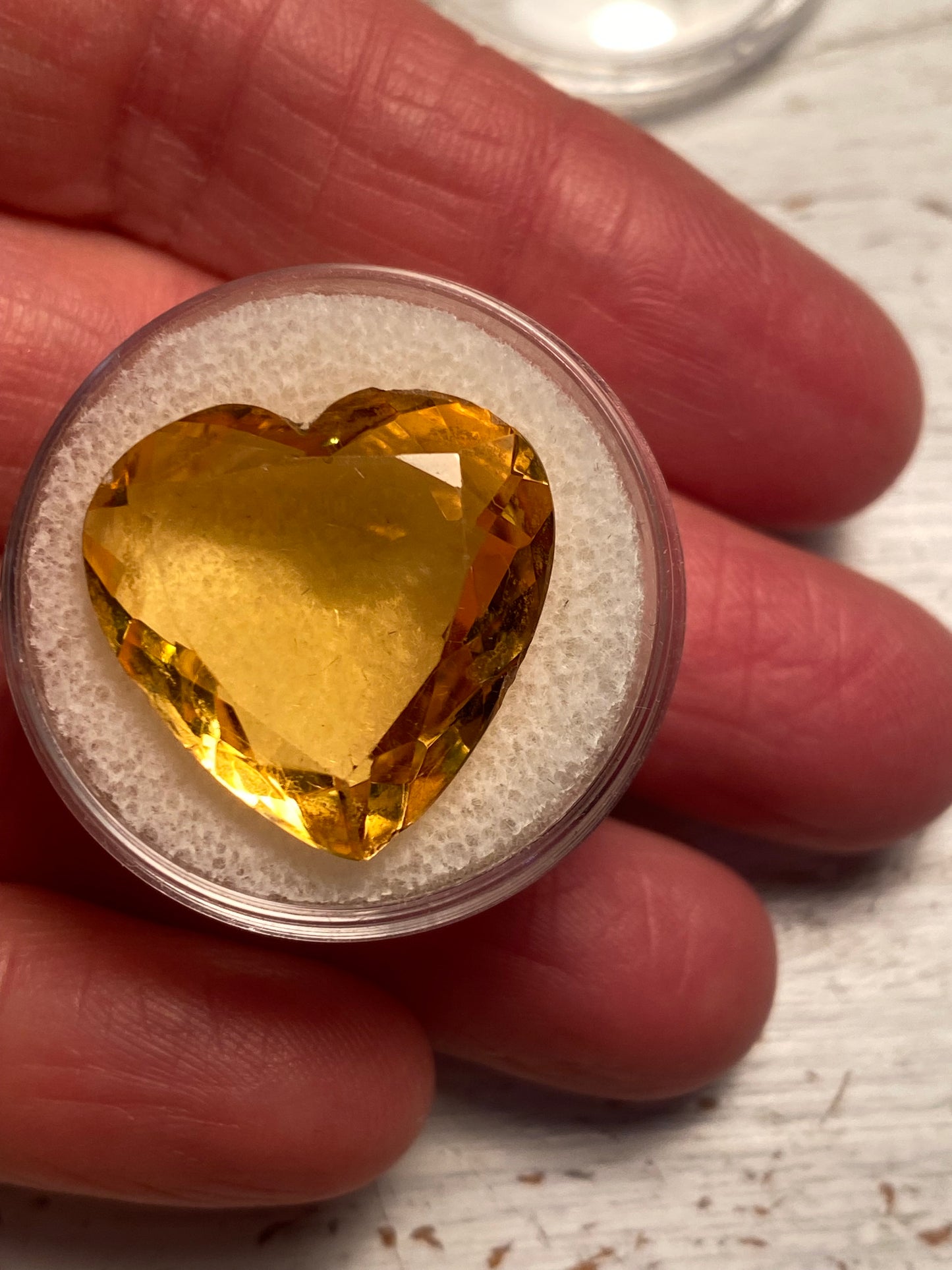 Quarzo Citrino 19,5 carati naturale Cuore