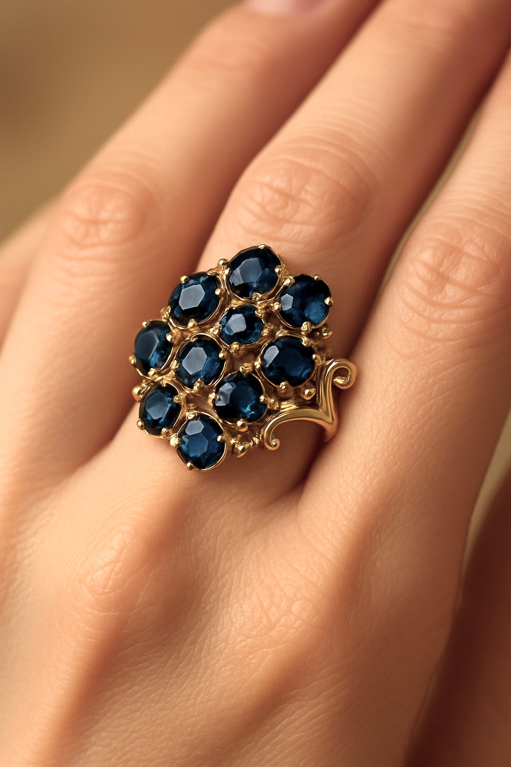 Blue Water Mirrors Ring