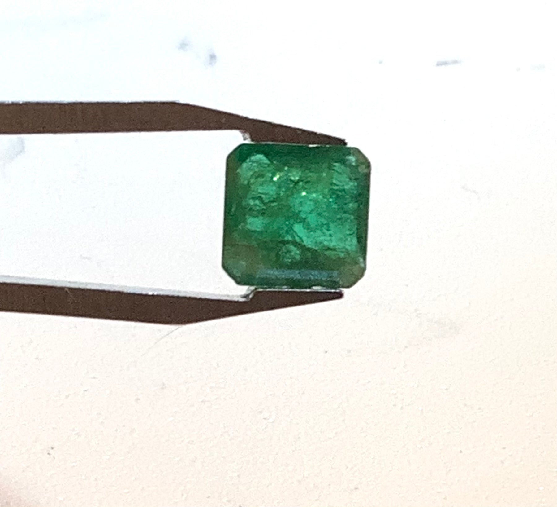 Smeraldo verde naturale Zambia 1,5 carati, gemma preziosa certificato garanzia