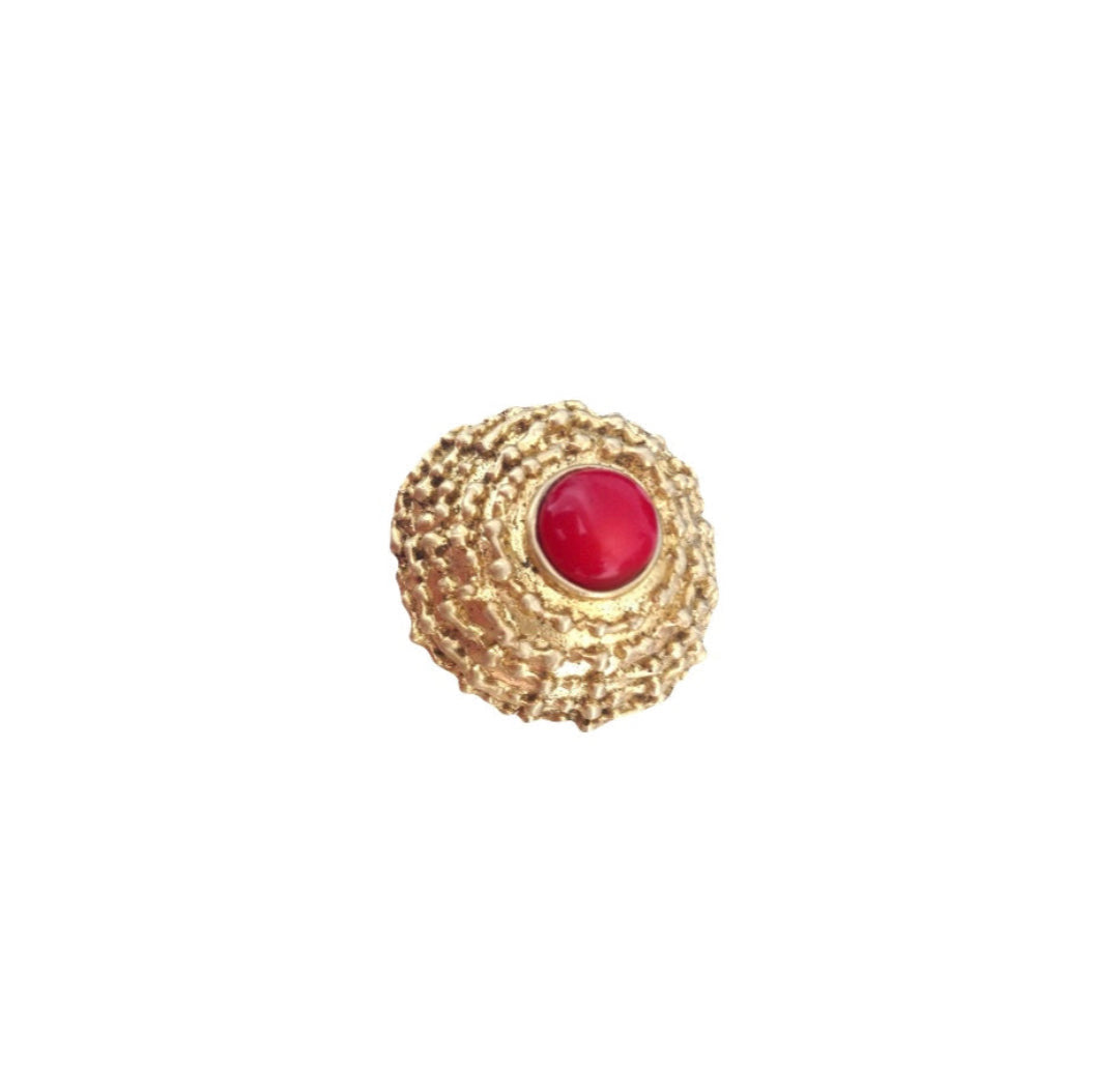 Anello Cupola con corallo vista dall’alto