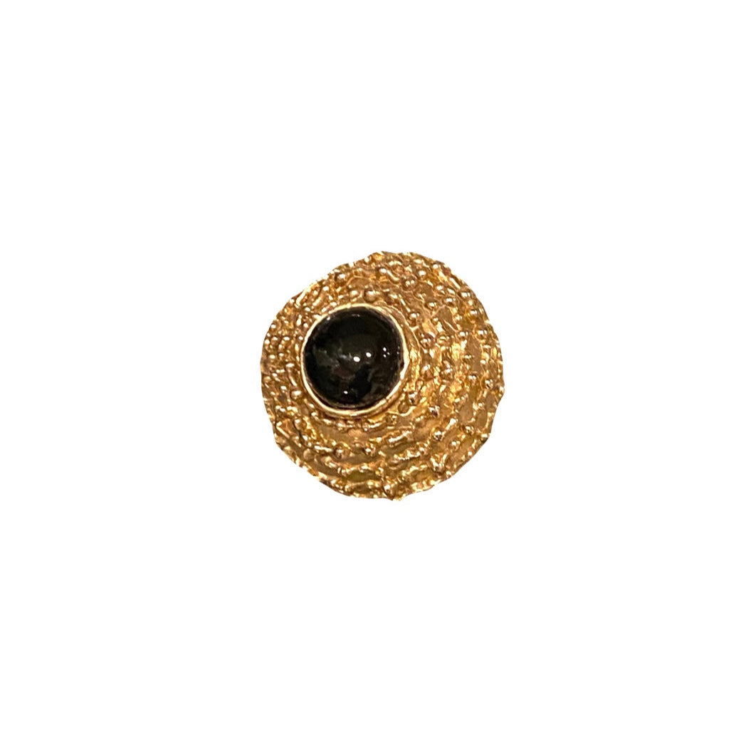 Anello Cupola con onice vista frontale