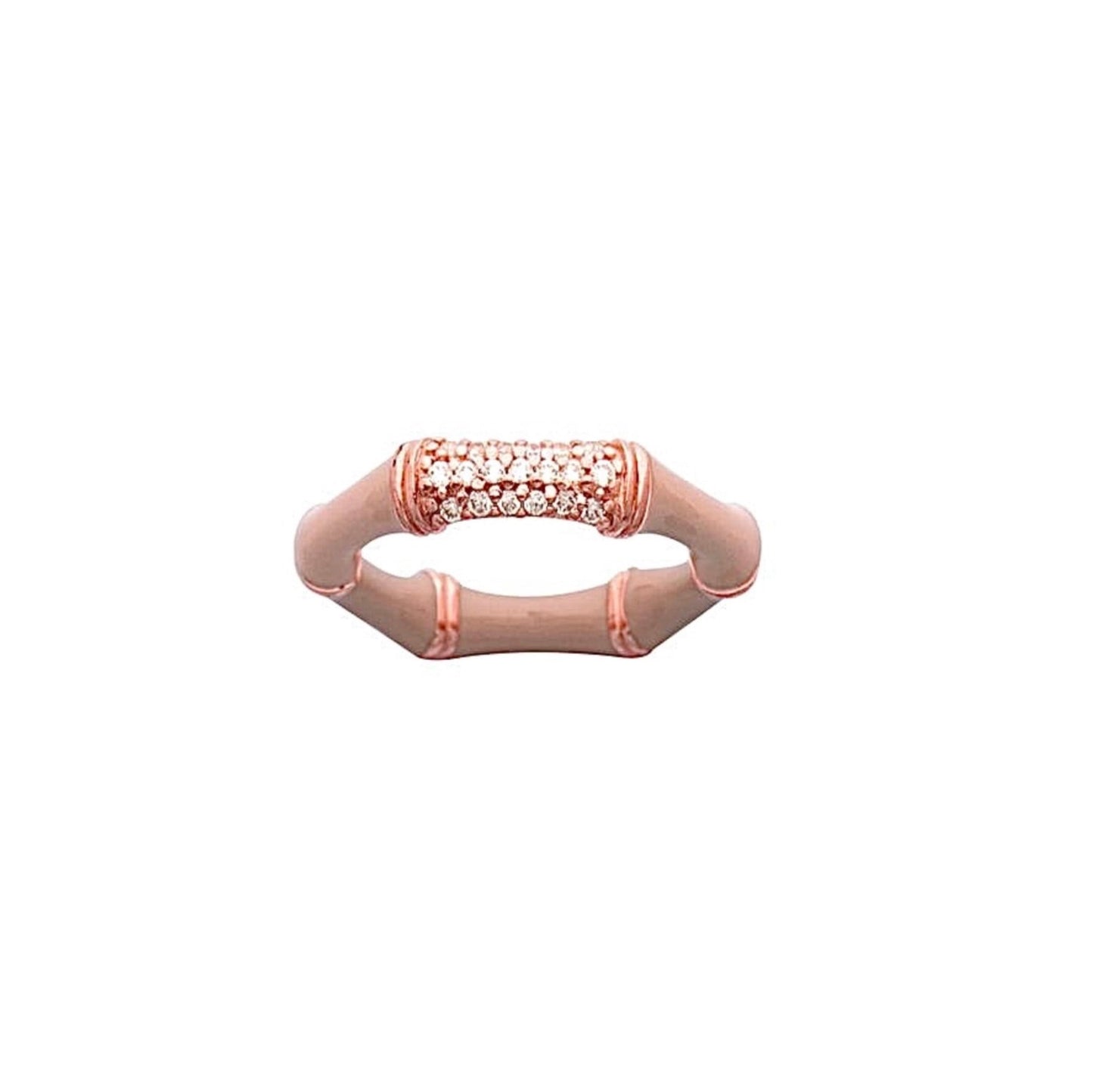 Blush Moon contemporary jewelry with glossy blush finish and sculptural luminous design | Carlotta di Montefalco