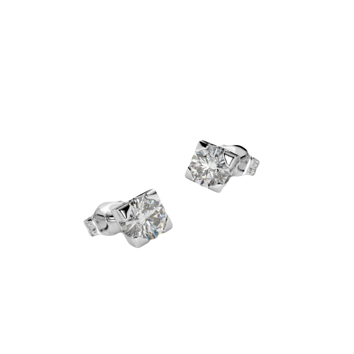 18k gold earrings with diamond 0,50 ct Carlotta di Montefalco