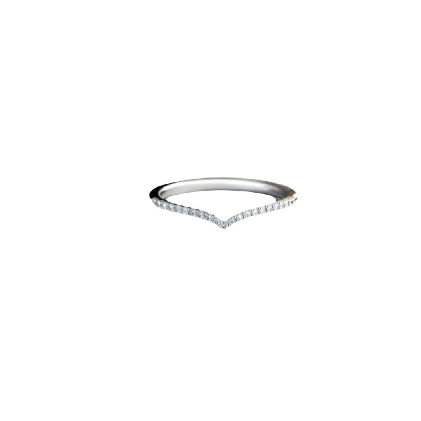 Heart diamond eternity ring by Carlotta di Montefalco
