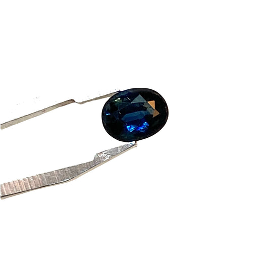 Zaffiro blu naturale taglio ovale 1 carato, pietra preziosa con prezzo per gioielli su misura