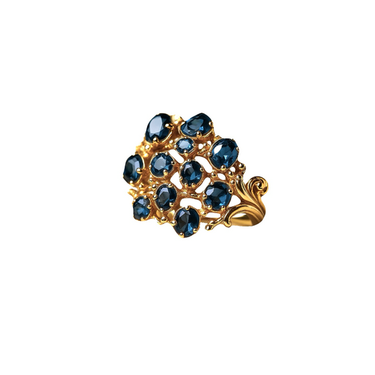 Blue Water Mirrors Ring