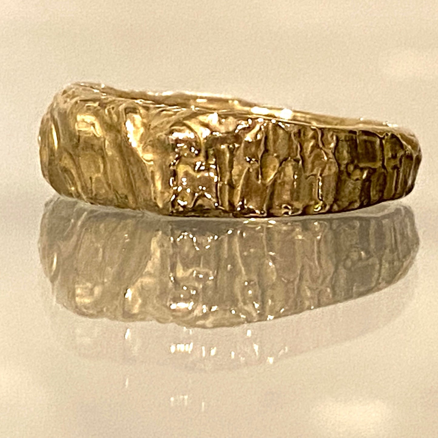 Anello Geo argento dorato