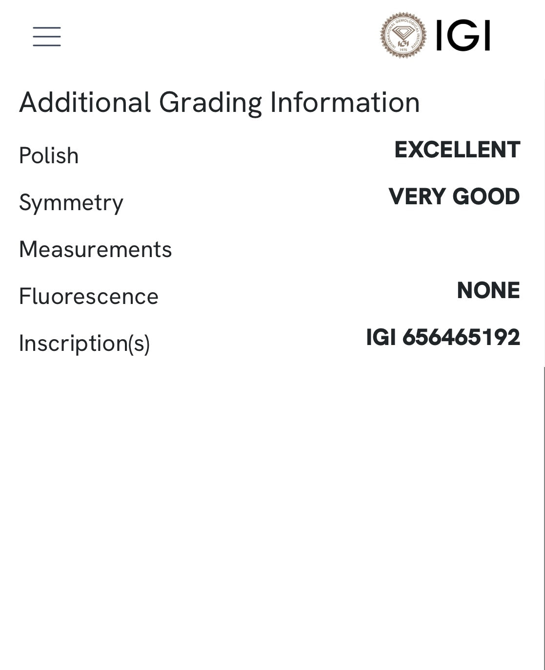 Diamante 0,97 ct col. D  VS1 certificato IGI