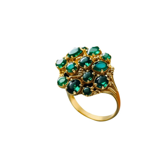 Green Water Mirrors Ring