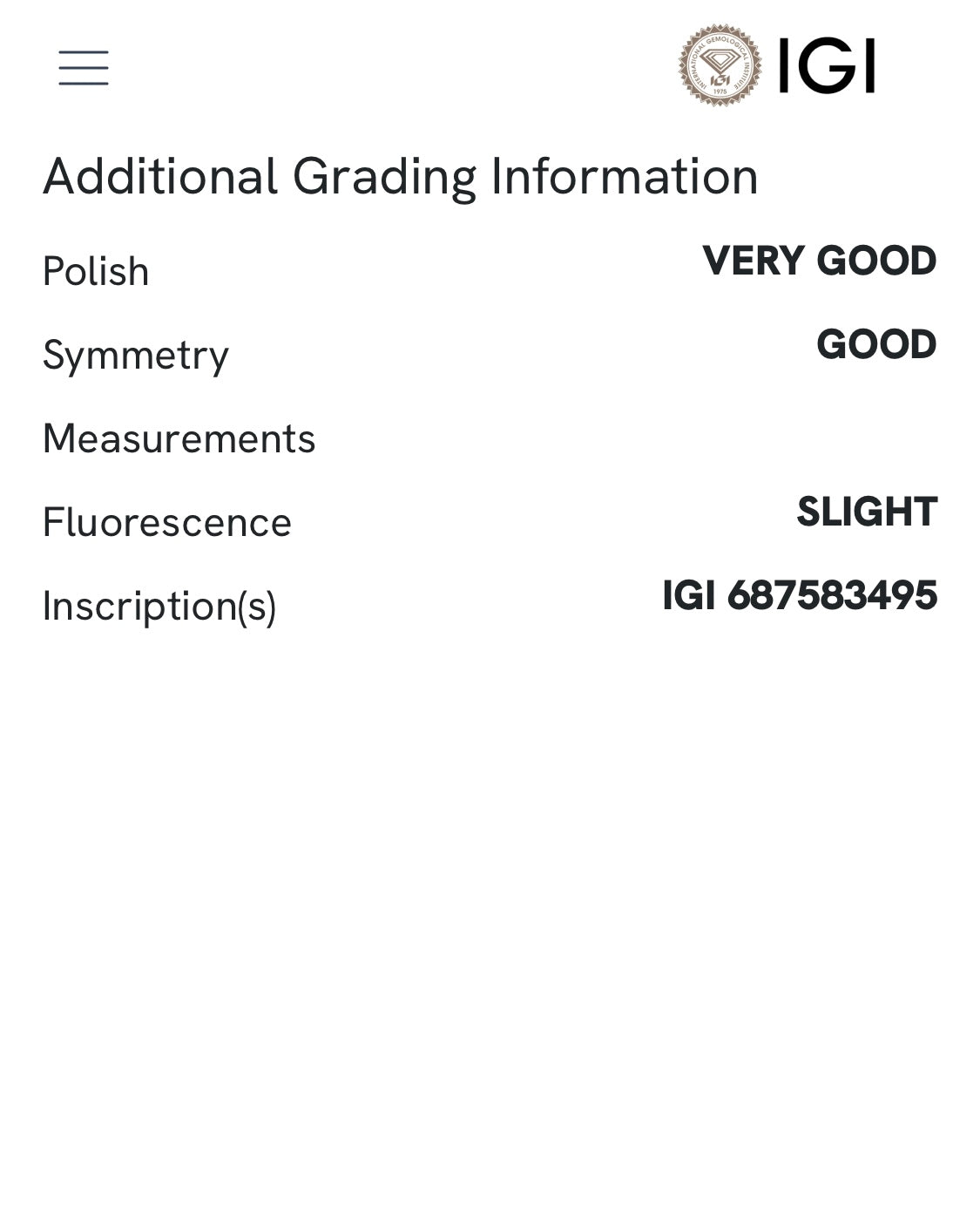 Diamante 0,50 ct col. D IF certificato IGI