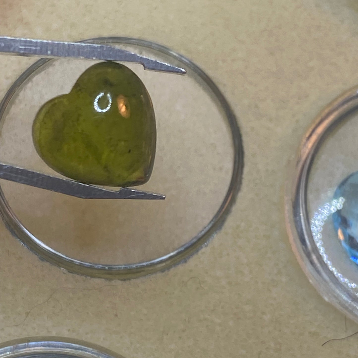 Tormalina cuore verde 7,5 carati