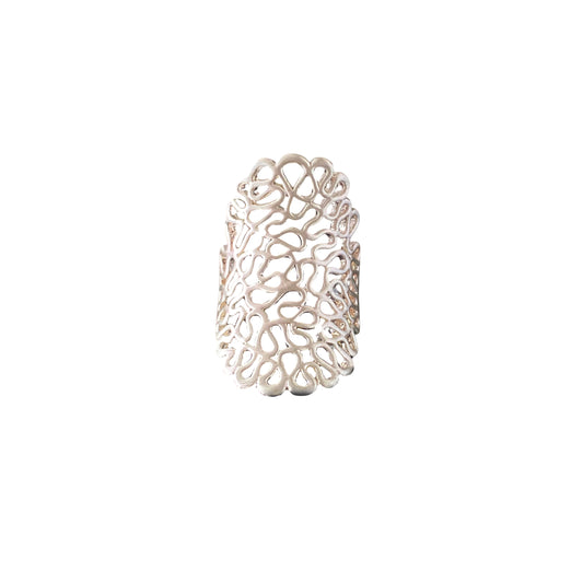 Anello Arianna in argento 925 con design intrecciato
