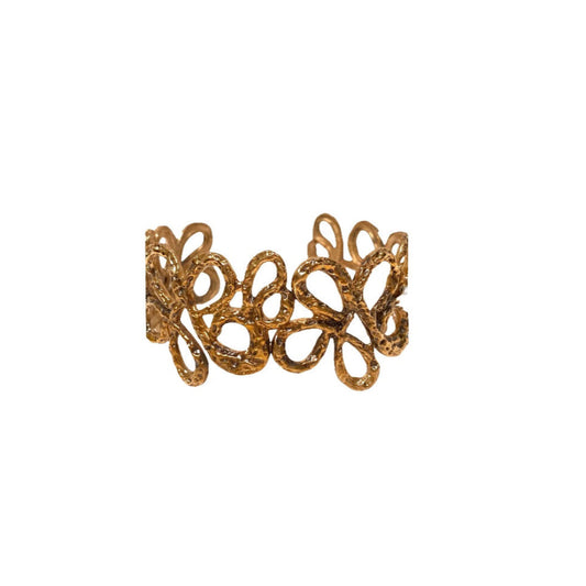 Bracciale manchette Odisseo floreale vista frontale