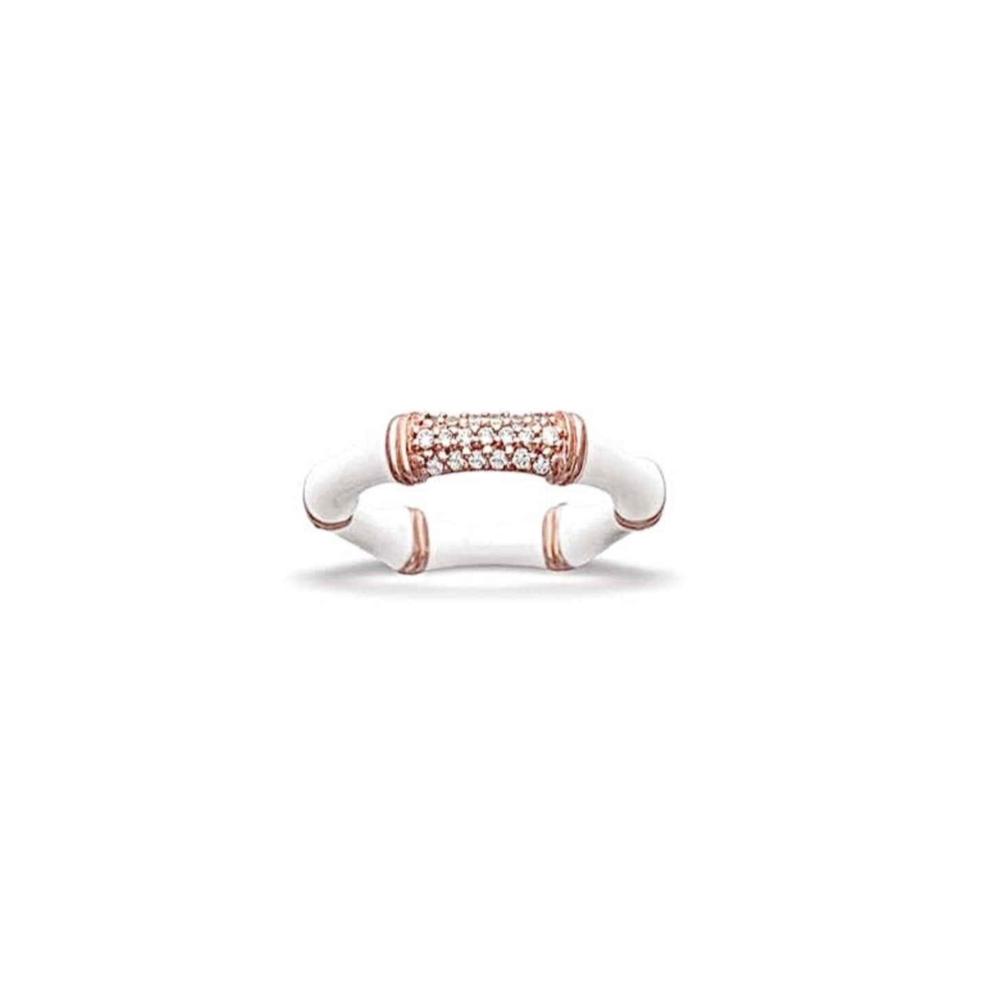 White Moon contemporary jewelry with luminous white finish and sculptural design | Carlotta di Montefalco