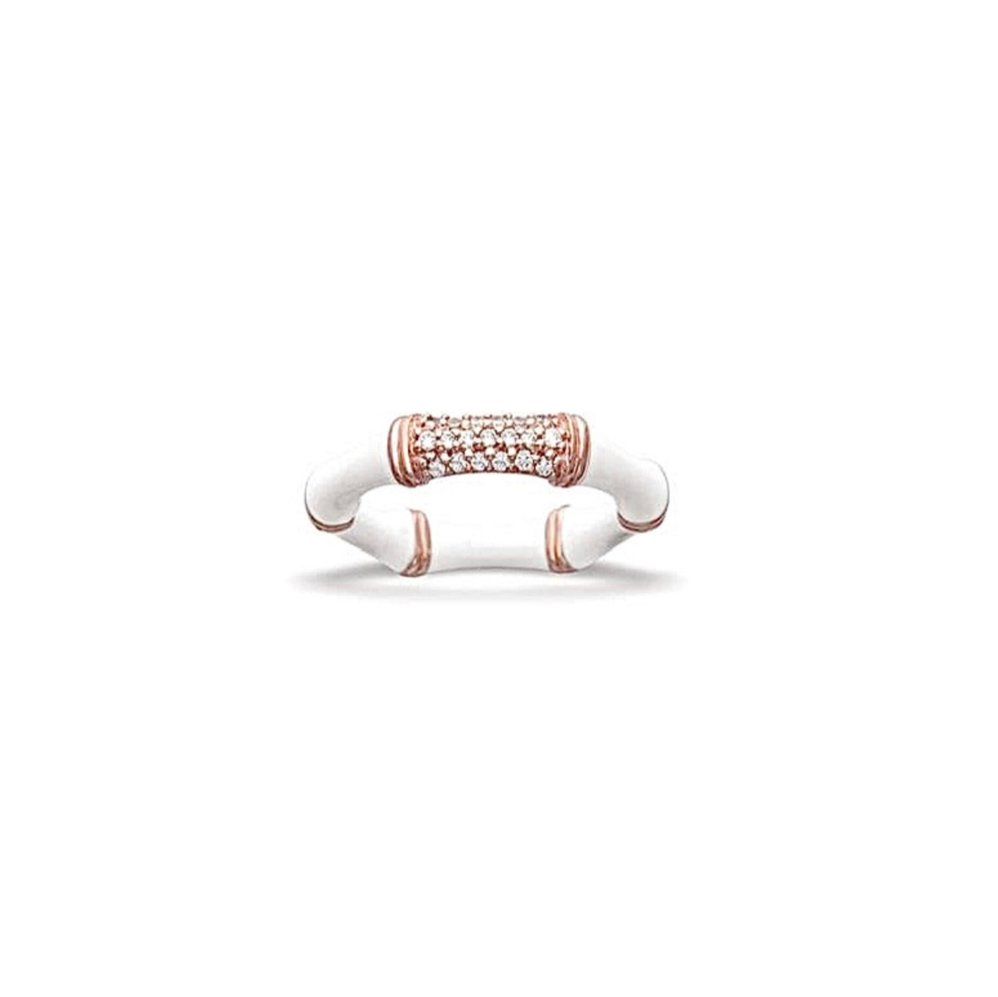 White Moon contemporary jewelry with luminous white finish and sculptural design | Carlotta di Montefalco