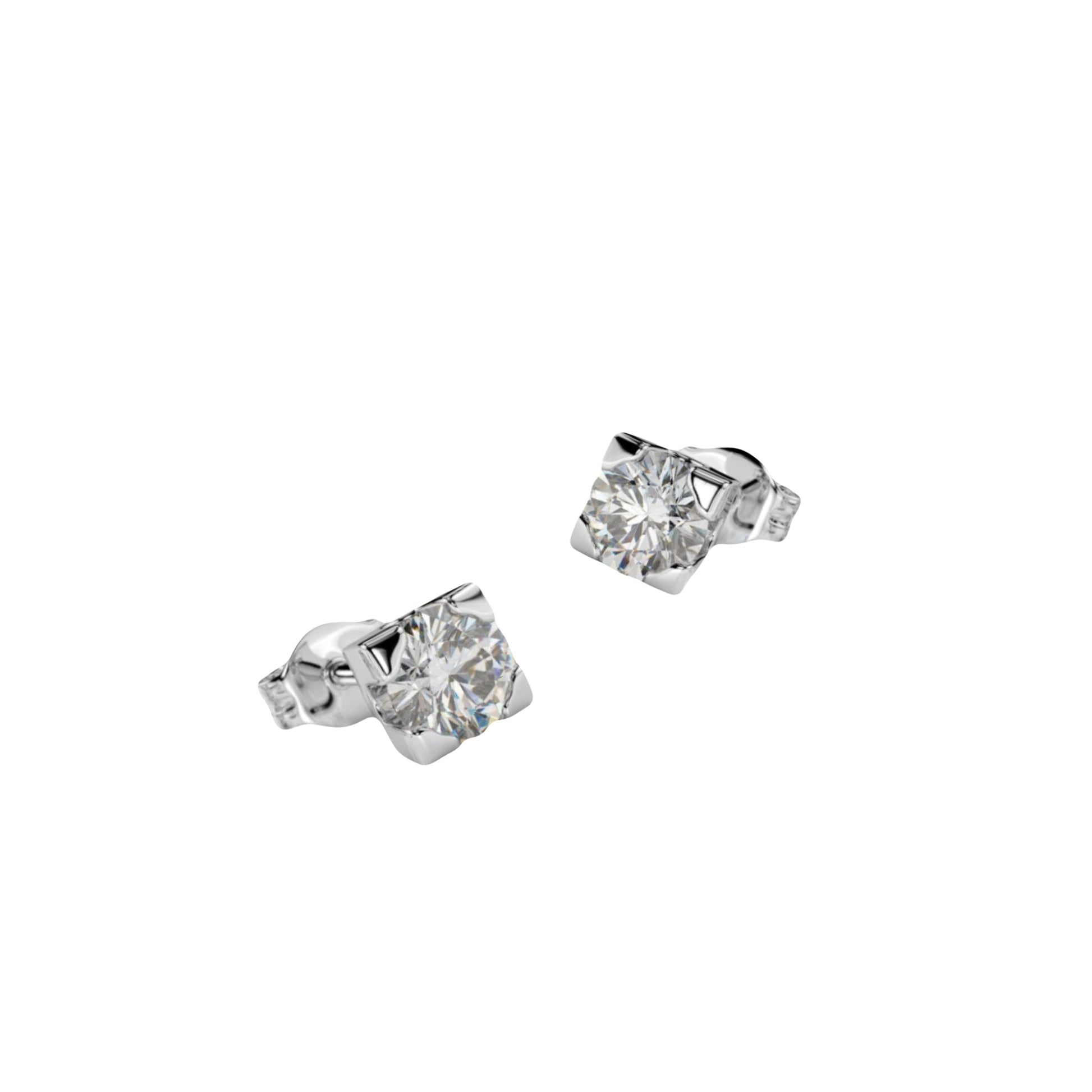 18k gold earrings with diamond 0,50 ct Carlotta di Montefalco 