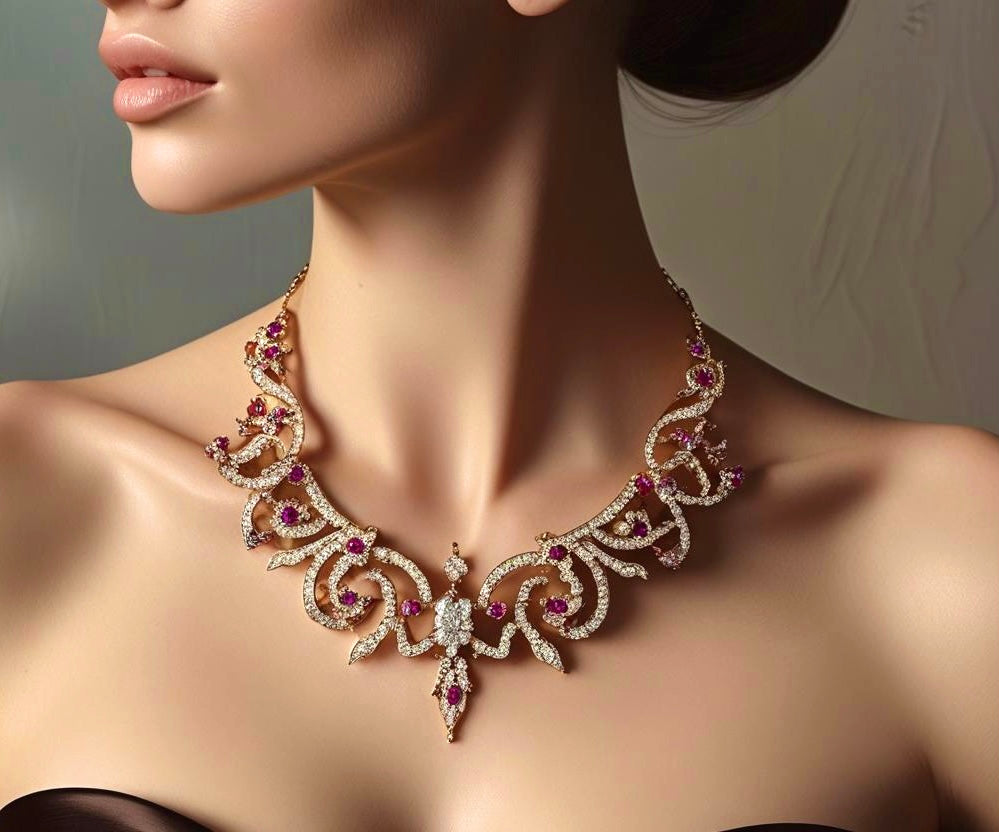 Fine jewelry made in Italy Ruby Diamods Carlotta di Montefalco 