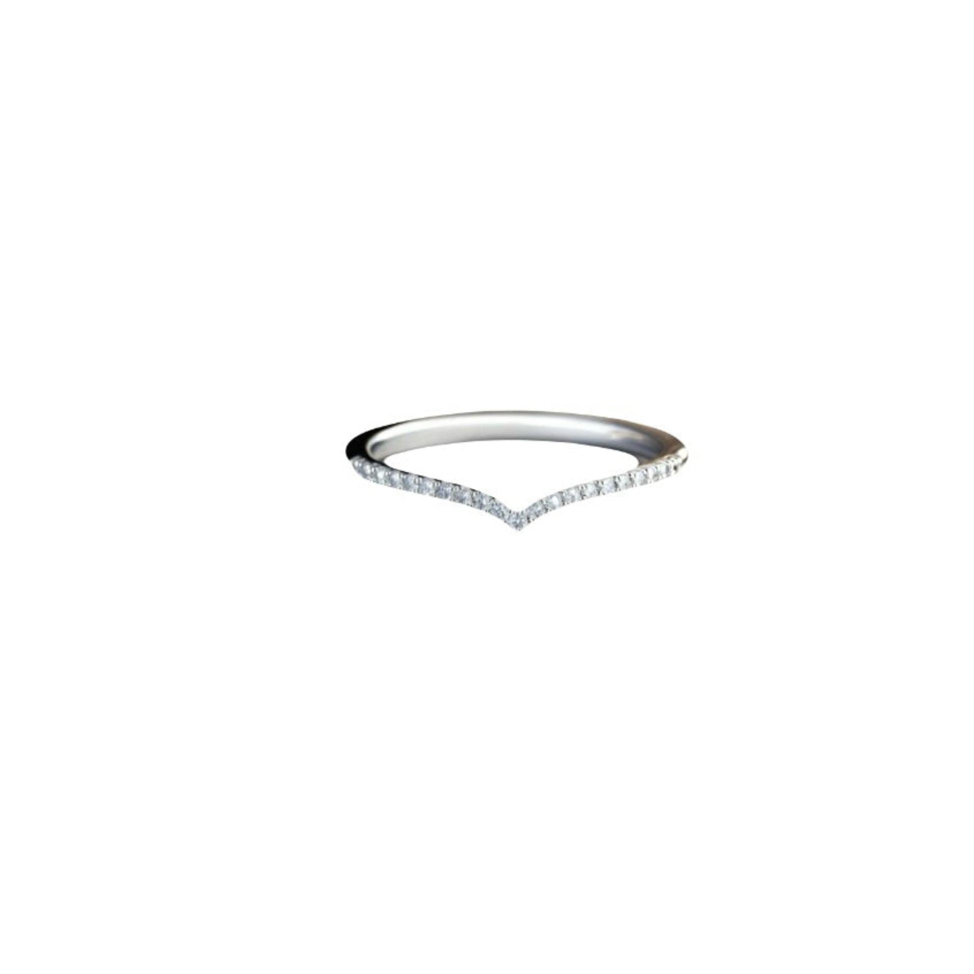 Heart diamond eternity ring by Carlotta di Montefalco
