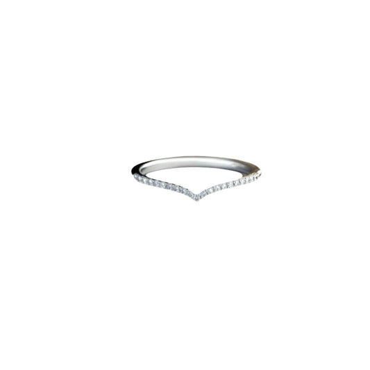 Heart diamond eternity ring by Carlotta di Montefalco