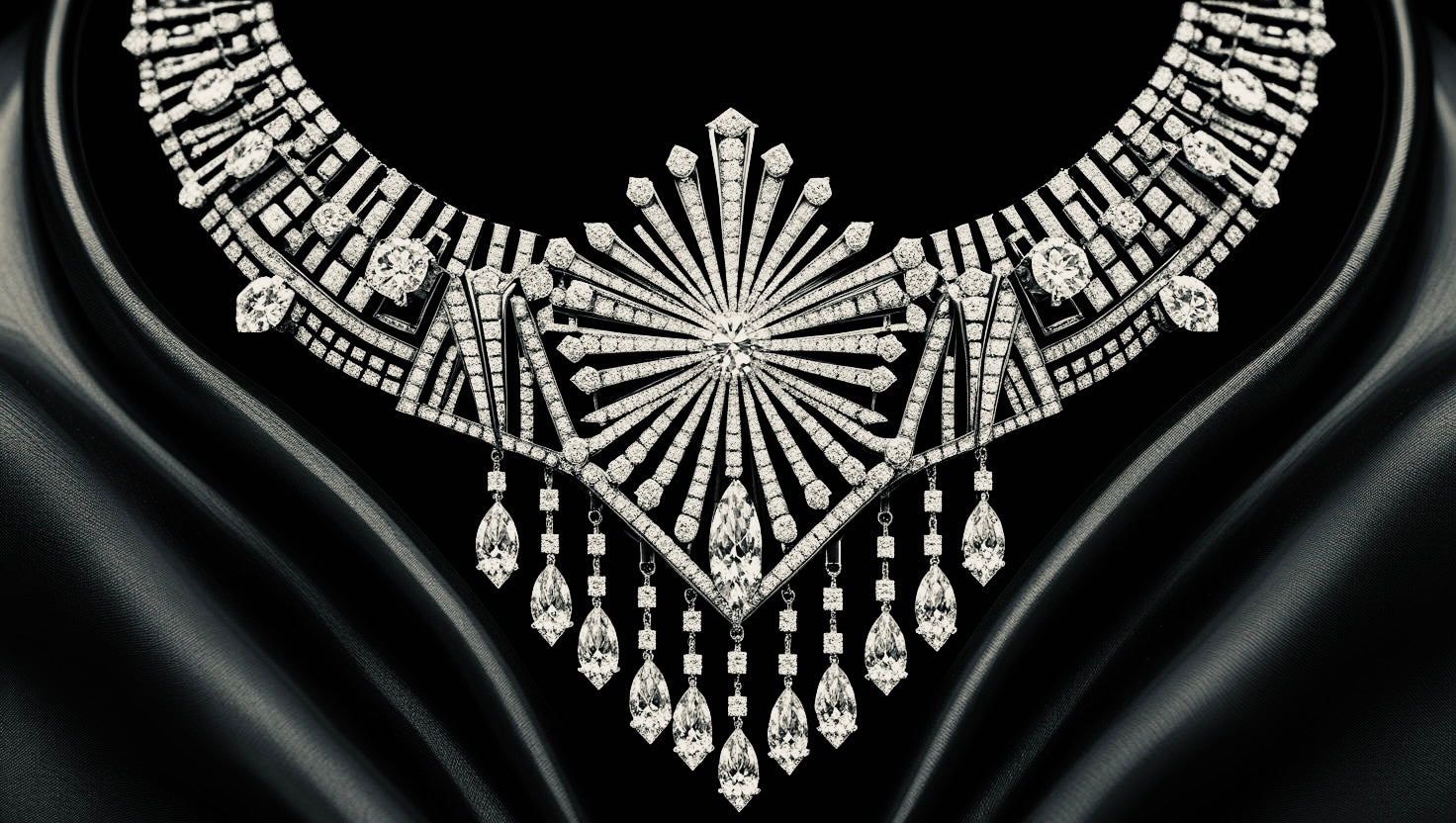 18k collier with diamonds made in Italy Carlotta di Montefalco 