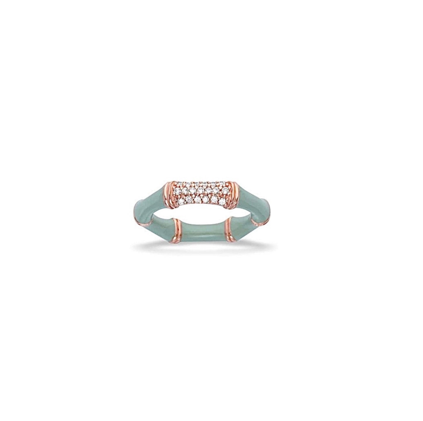 Jade Moon contemporary jewelry in salvia tones with luminous sculptural design | Carlotta di Montefalco