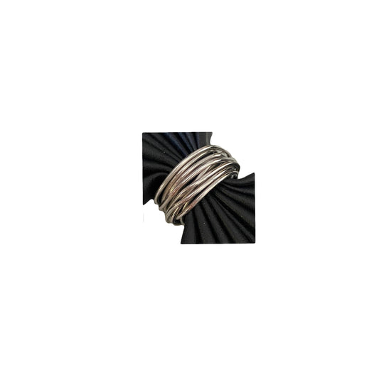Silver twisted life ring hero view – Carlotta di Montefalco